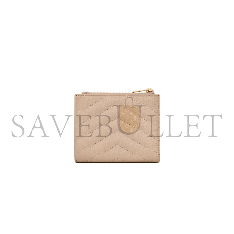 Y*L cassandre matelassÉ bi-fold wallet in grain de poudre leather 575879bow012721 (10.5*8.5*2.5cm)
